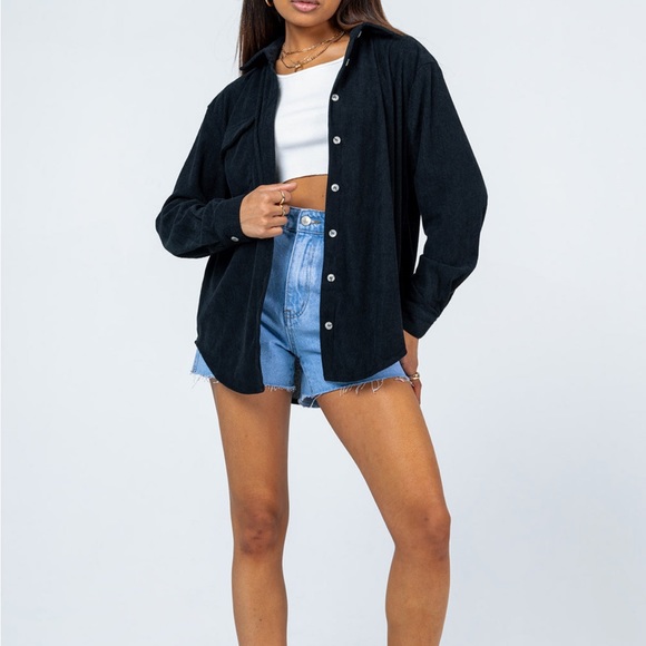 black long sleeve button down - Picture 3 of 3